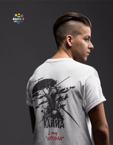 Karma is My Katana – Samurai Warrior Graphic T-Shirt | The Bairagi
